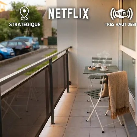 Escale Avec Balcon - Proche Euroairport Et Frontiere Apartment *